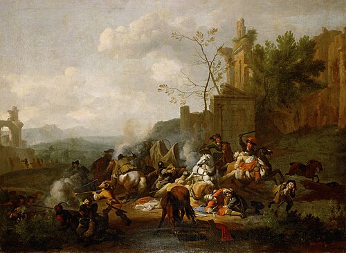 Reiterüberfall, 1700, Jan van Huchtenburgh