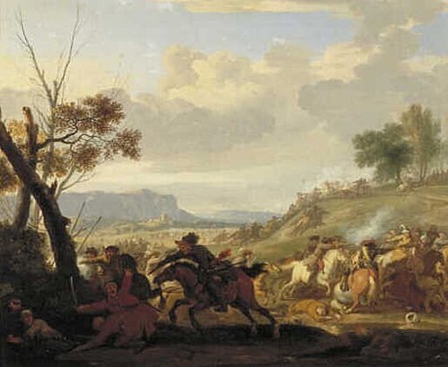 Battle of Imperial and Turkish Troops, 1697, Jan van Huchtenburgh