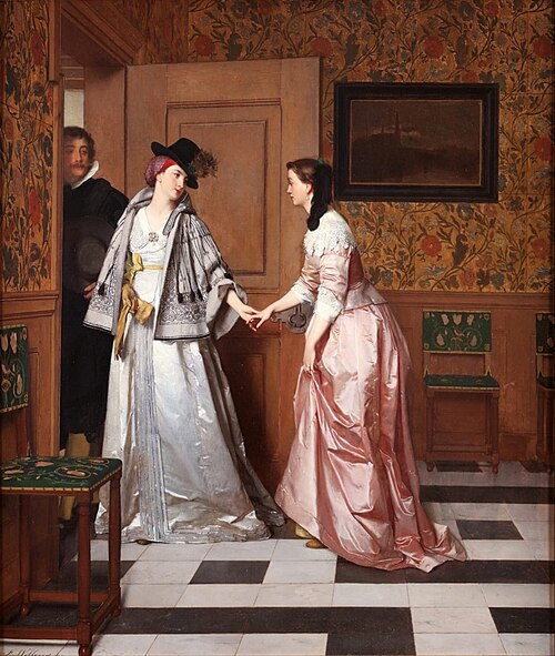 The departure, 1874, Florent Willems