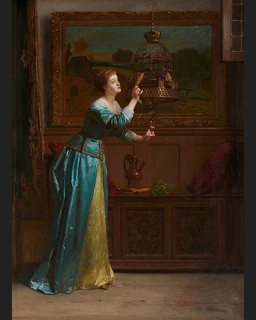 Her best friend, 1856, Florent Willems