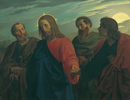 Der Abschied Christi von seinen Jüngern (Gang nach Gethsemane), 1839, Joseph von Führich