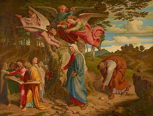 Mary's Passage Across the Mountains, 1841, Joseph von Führich