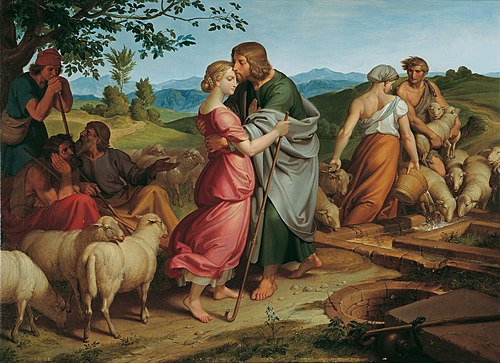 Jacob Encountering Rachel with her Father's Herds, 1836, Joseph von Führich