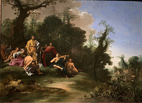 Apollo and Pan, 1630, Jan Linsen