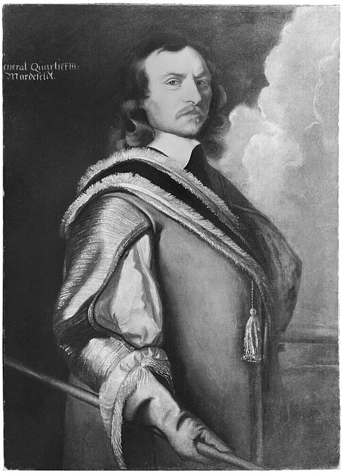 Conrad Marderfelt (approx. 1610-1688), baron, quarter defense general , field marshal, married to 1., 1652, Matthaeus Merian