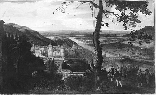 Ansicht von Heidelberg, 1654, Matthaeus Merian