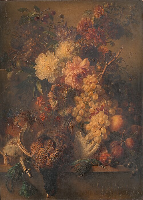 Vogels en vruchten, 1842, Georgius Jacobus Johannes van 