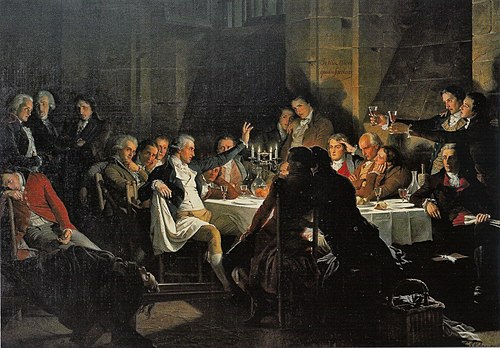 Le Dernier banquet des Girondins, 1850, Henri Félix Emmanuel Philippot