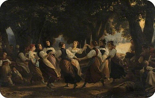 Dutch Girls Dancing, , Henri Félix Emmanuel Philippot