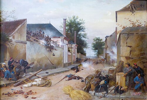 Barricade tournée à Châteaudun (1870), 1883, Henri Félix Emmanuel Philippot