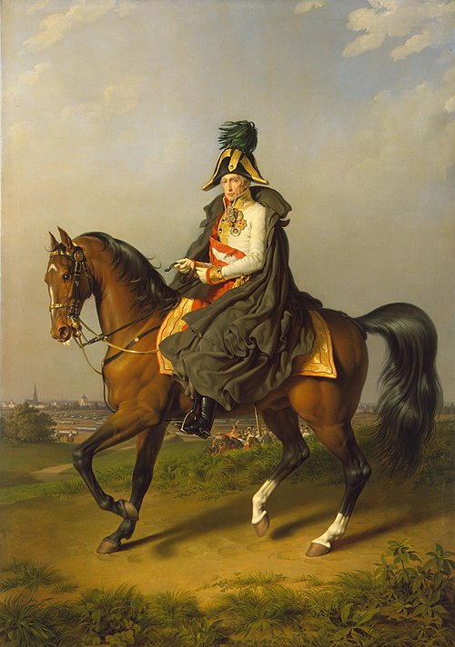 Equestrian Portrait of Franz I (1768-1835), 1832, Johann Peter Krafft