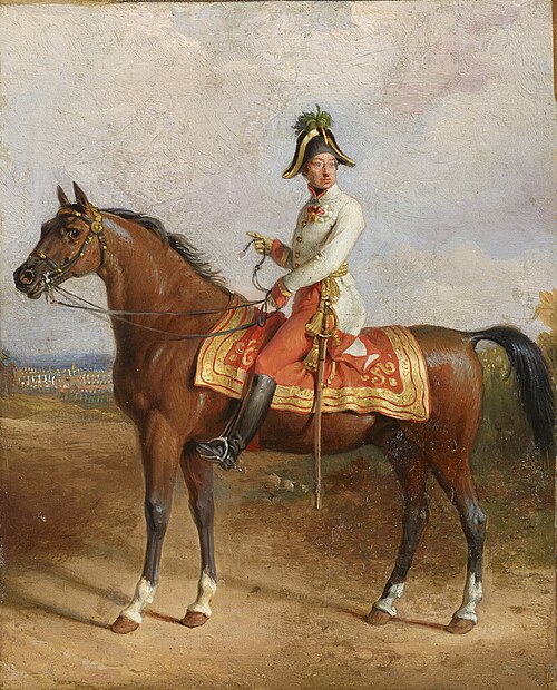 Erzherzog Carl zu Pferd, 1845, Johann Peter Krafft