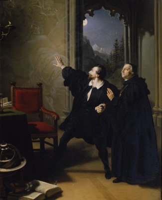 Manfreds Sterbestunde, 1825, Johann Peter Krafft