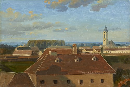 Blick über das Schanzel zum Augarten, , Johann Peter Krafft