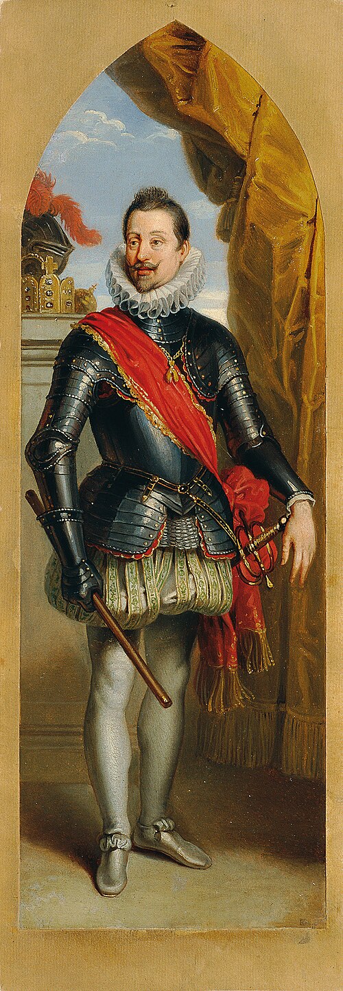 Emperor Ferdinand II standing, 1839, Johann Peter Krafft