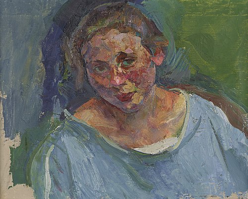 Porträt Hilde Stühler-Herzmansky, 1922, Anton Kolig