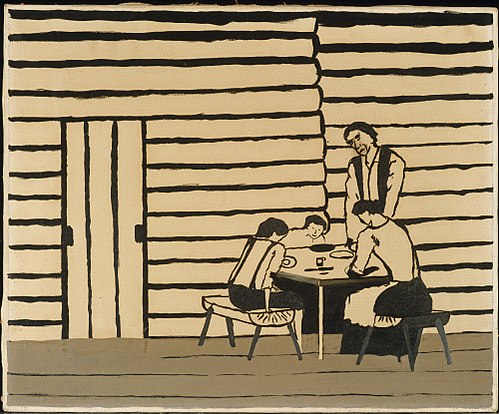 Family Supper (Saying Grace), 1946, Horace Pippin