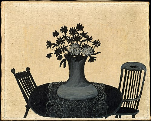 Table and Two Chairs, 1946, Horace Pippin
