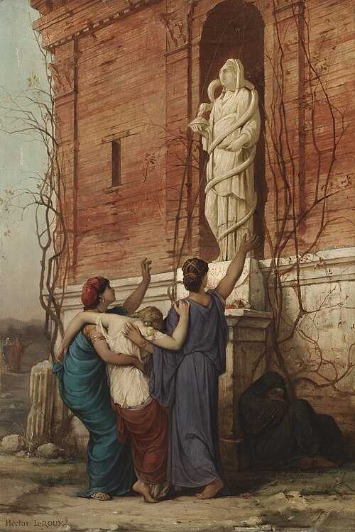 Invocation to the Goddess Hygieia, 1862, Louis Hector Leroux