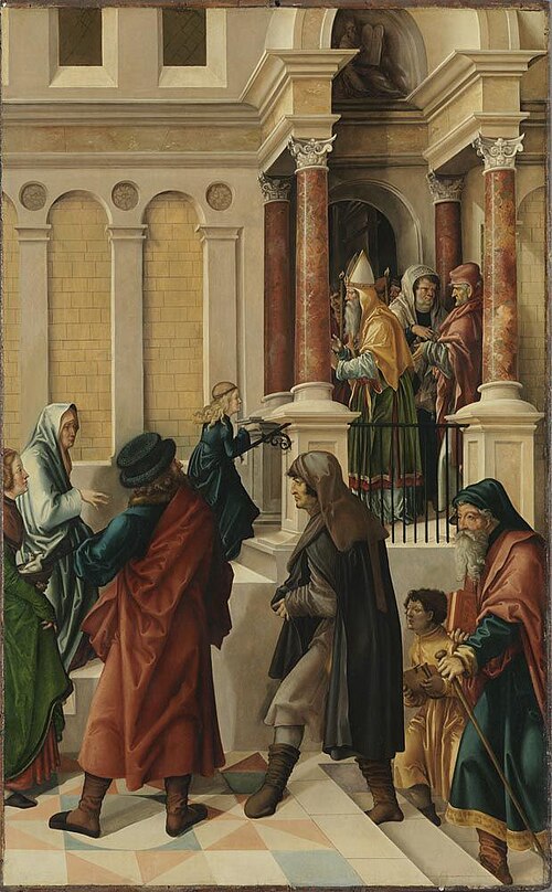 Mariae Tempelgang (zugeschrieben), 1516, Leonhard Beck