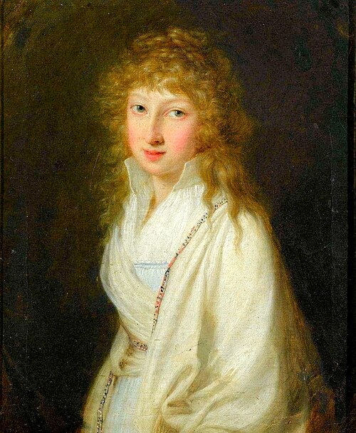 Portret Krystyny Potockiej (ok.1776-1800), 1796, Gaspare Landi