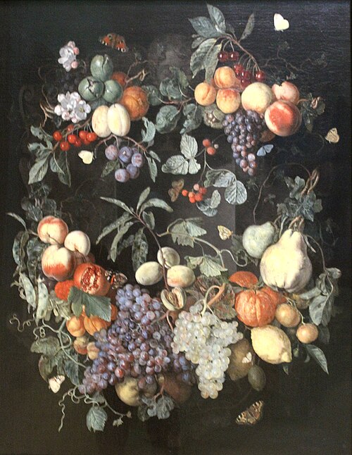 Garland of fruit, 1700, Simon Kick