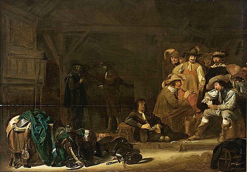 Halte de soldats, 1650, Simon Kick