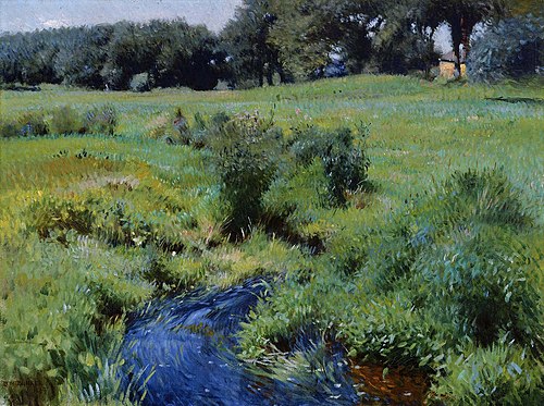 The Pool, Medfield, 1889, Dennis Miller Bunker