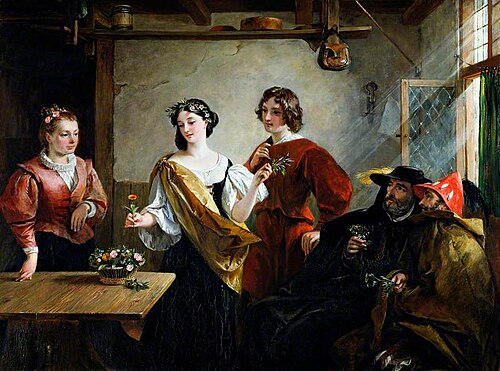 Florizel and Perdita, 1837, Charles Robert Leslie