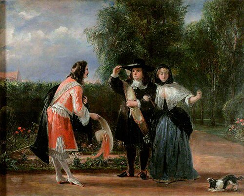 'Who Can This Be?', 1839, Charles Robert Leslie