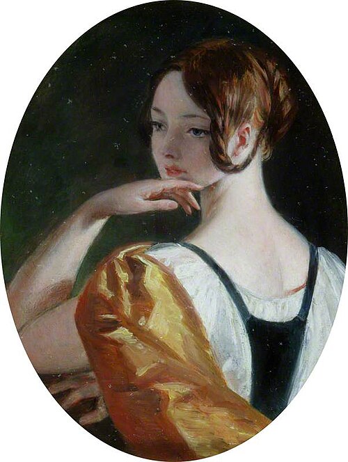 A Female Head, 1840, Charles Robert Leslie