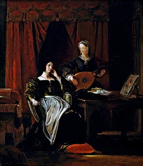 Queen Katherine and Patience, 1842, Charles Robert Leslie