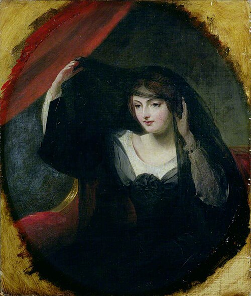Olivia Raising her Veil, 1845, Charles Robert Leslie