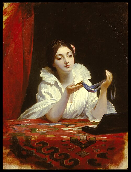 The Miniature, 1826, Charles Robert Leslie