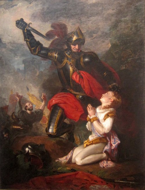 Murder of Rutland by Lord Clifford, 1815, Charles Robert Leslie