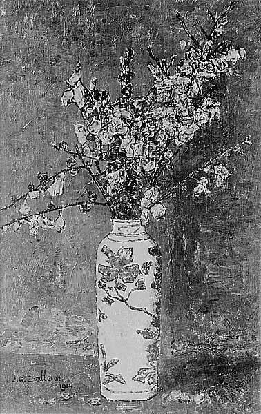 Vaasje met brem, 1914, Jan Adam Zandleven
