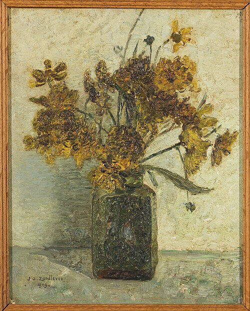 Bloemstilleven, 1909, Jan Adam Zandleven