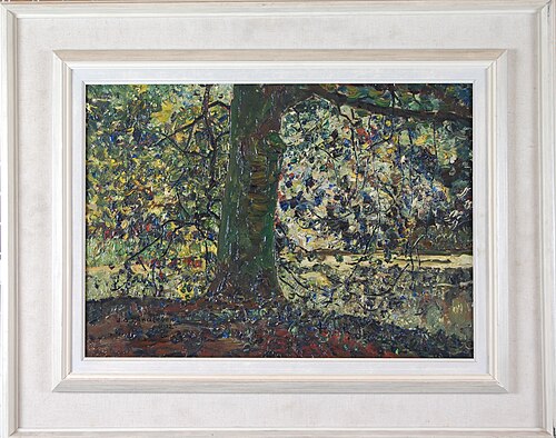 Beuk bij een bosmeertje, 1912, Jan Adam Zandleven