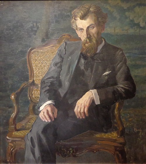 Portrait of Hans Pfitzner, 1910, Lothar von Seebach