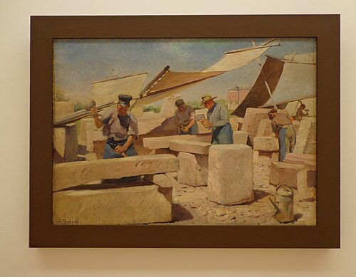 Les Tailleurs de pierre, 1887, Lothar von Seebach