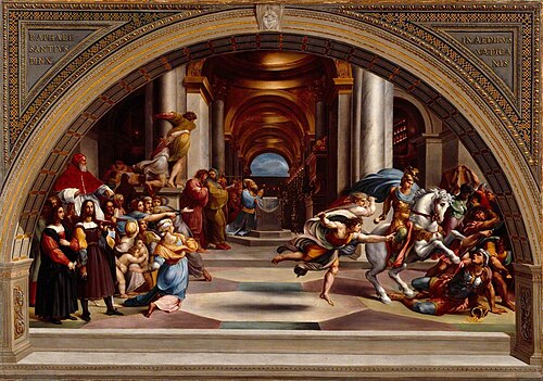 Expulsion at Heliodorus (copy after Raphael), , Giuseppe Cades