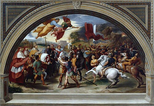 The Repulse of Attila (copy after Raphael), , Giuseppe Cades