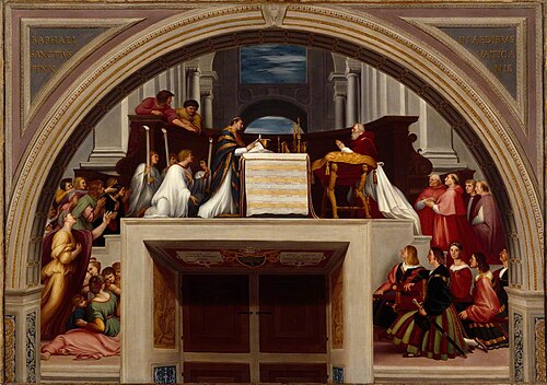 Mass at Bolsena (copy after Raphael), , Giuseppe Cades