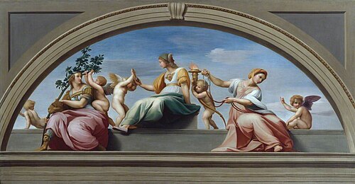 The Judicial Virtues (copy after Raphael), , Giuseppe Cades