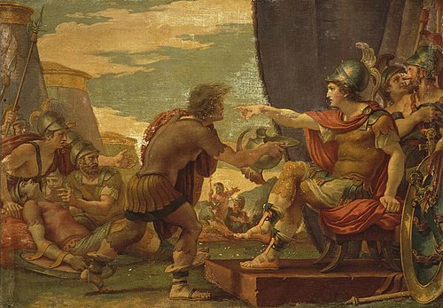 Alexander the Great Refuses to Take Water, 1792, Giuseppe Cades