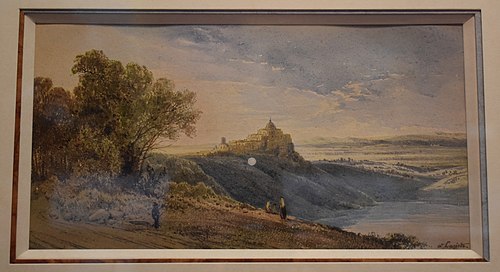 Vue de Castel Gondolfo, 1900, Louis-Auguste Lapito