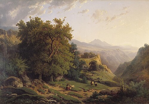 Berglandschap, 1848, Louis-Auguste Lapito