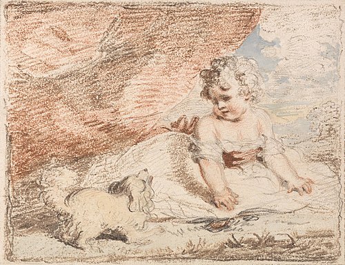 Young Child with Lap-Dog, , John Hoppner