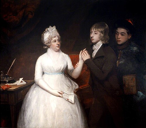 Lady Staunton with Her Son George Thomas Staunton and a Chinese Servant, 1794, John Hoppner