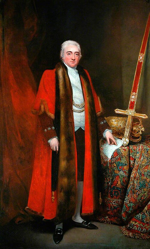 Sir William Mordaunt Milner, 3rd Bt, When Lord Mayor of York in 1798, 1799, John Hoppner